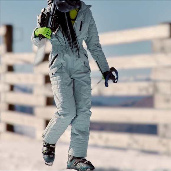 Free People Pants - NEW NWT Free People Fp Movement All Prepped Ski Suit Almond Snowboard